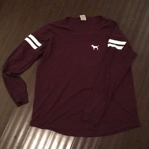 Pink Long sleeve keyhole back